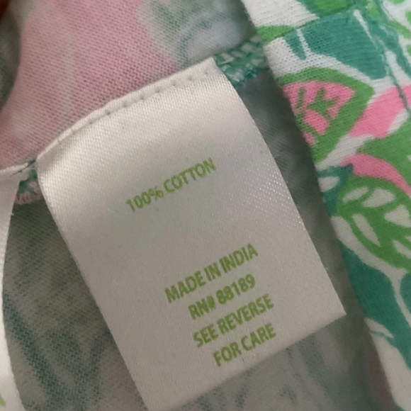 Lilly Pulitzer Size Small Geanna Short Sleeve Dress Floral Bird Print - Picture 3 of 10